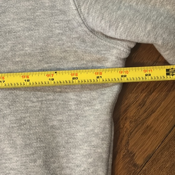 SWS Active Gray Zip-Up Hoodie, Boyfriend Fit, Size S/M, Measurements in Photos - Picture 9 of 12